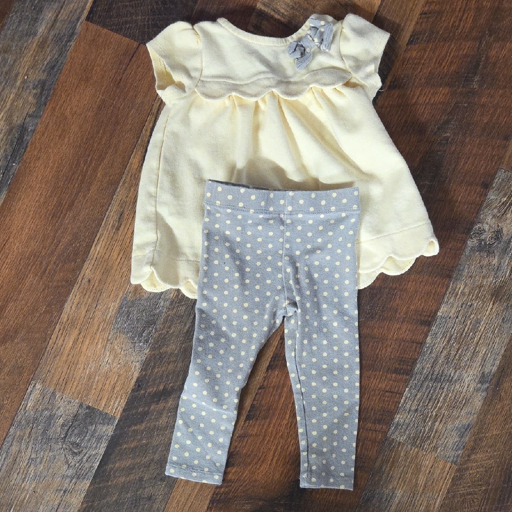 Yellow and Gray Kids Matching Set